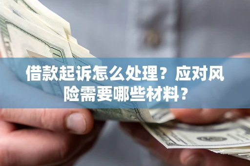 武汉借款起诉怎么处理？应对风险需要哪些材料？
