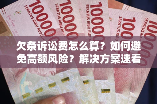 武汉欠条诉讼费怎么算？如何避免高额风险？解决方案速看！
