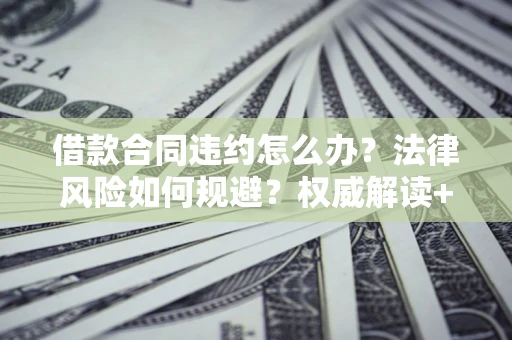 武汉借款合同违约怎么办?法律风险如何规避?权威解读+实用指南 武汉借款合同违约怎么办?法律风险如何规避?权威解读+实用指南
