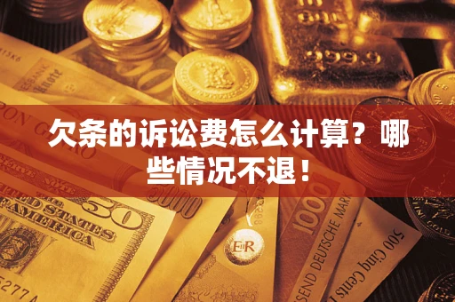 武汉欠条的诉讼费怎么计算?哪些情况不退! 武汉欠条的诉讼费怎么计算?哪些情况不退!