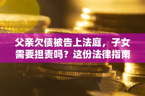武汉父亲欠债被告上法庭，子女需要担责吗？这份法律指南必须看完