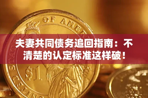 武汉夫妻共同债务追回指南：不清楚的认定标准这样破！