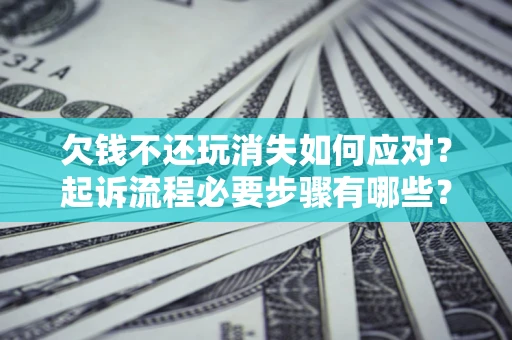 武汉欠钱不还玩消失如何应对？起诉流程必要步骤有哪些？